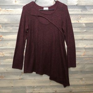 🛑 High-low long sleeve